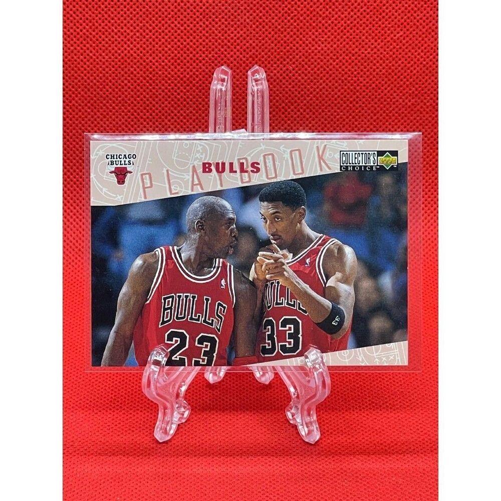 Michael Jordan Scottie Pippen Chicago Bulls Playbook Upper Deck CC